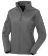 RS901F R901F Result Recycled Ladies Printable Soft Shell Jacket workguard grey colour image